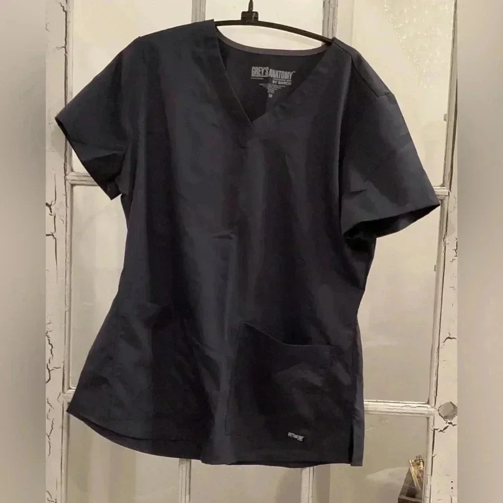 Grey's Anatomy by Barco Scrub Top Gray Women's Size Medium